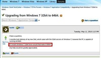 funny upgrading windows 32 to 64 bit
